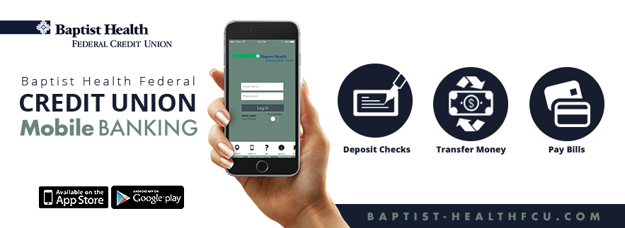 BHFCU Mobile Banking Deposit Checks, Transfer Funds, Pay Bills. Available on the App Store and Google Play.