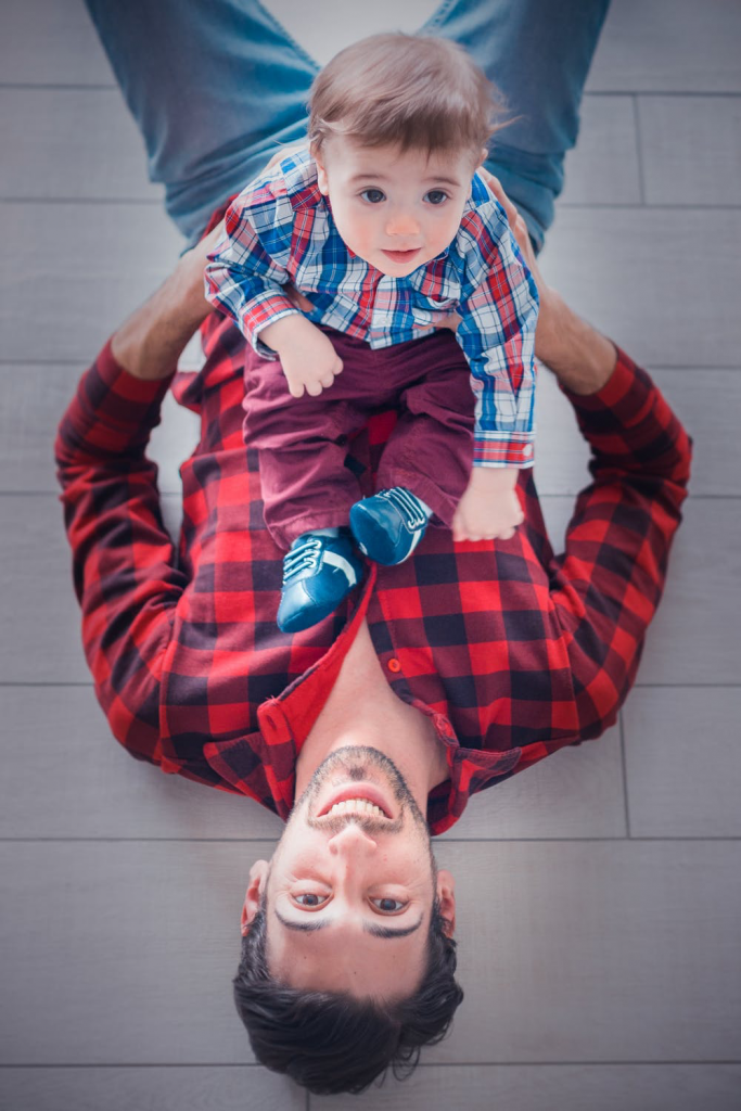 Photo of father and child